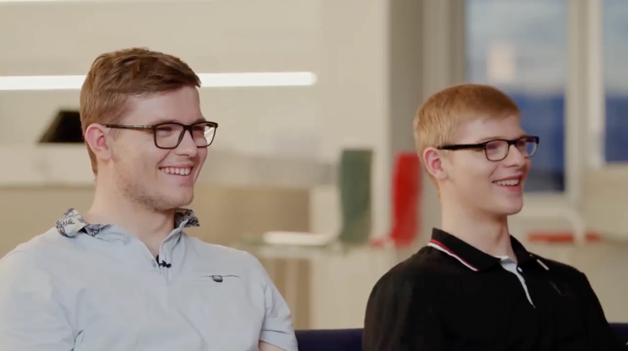 Alexis et Félix Lebrun souriants, interviewés pour "Enfance d'un style" de L'Équipe Explore