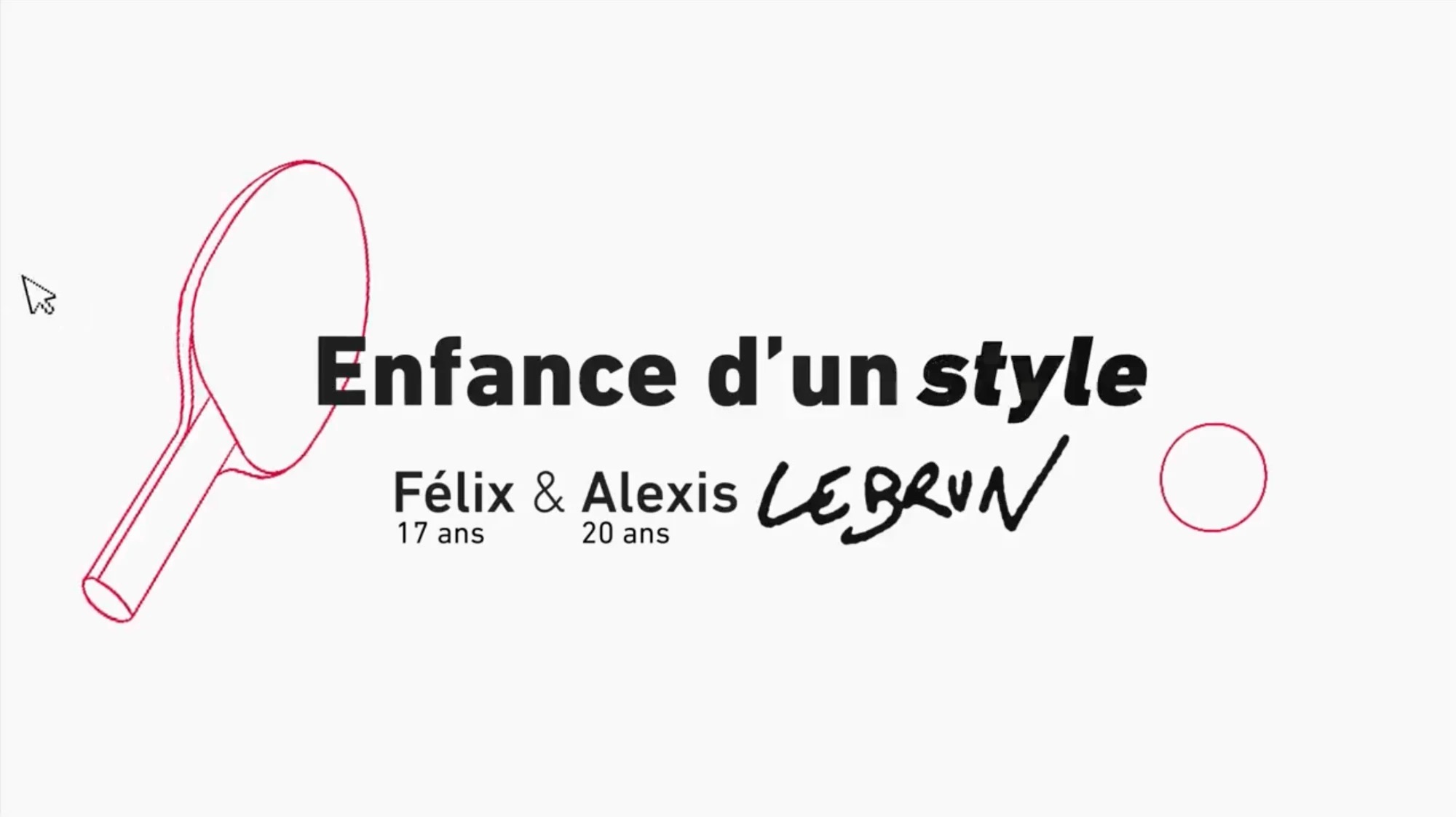 « Enfance d'un style » — titre du grand format de L'Équipe Explore sur Félix et Alexis Lebrun