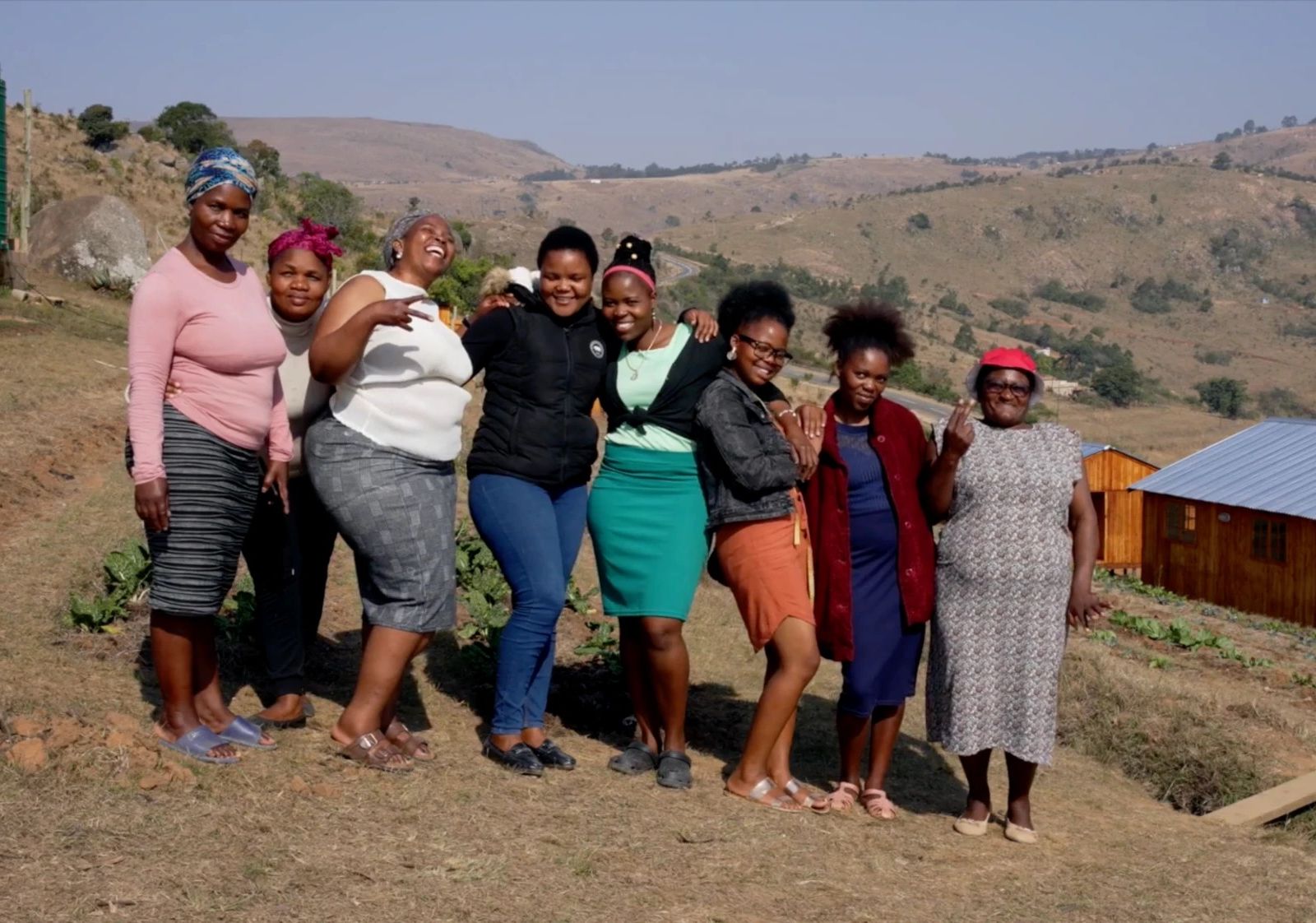 Portrait de groupe des femmes formées au Jardin des Savoir-Faire en Eswatini