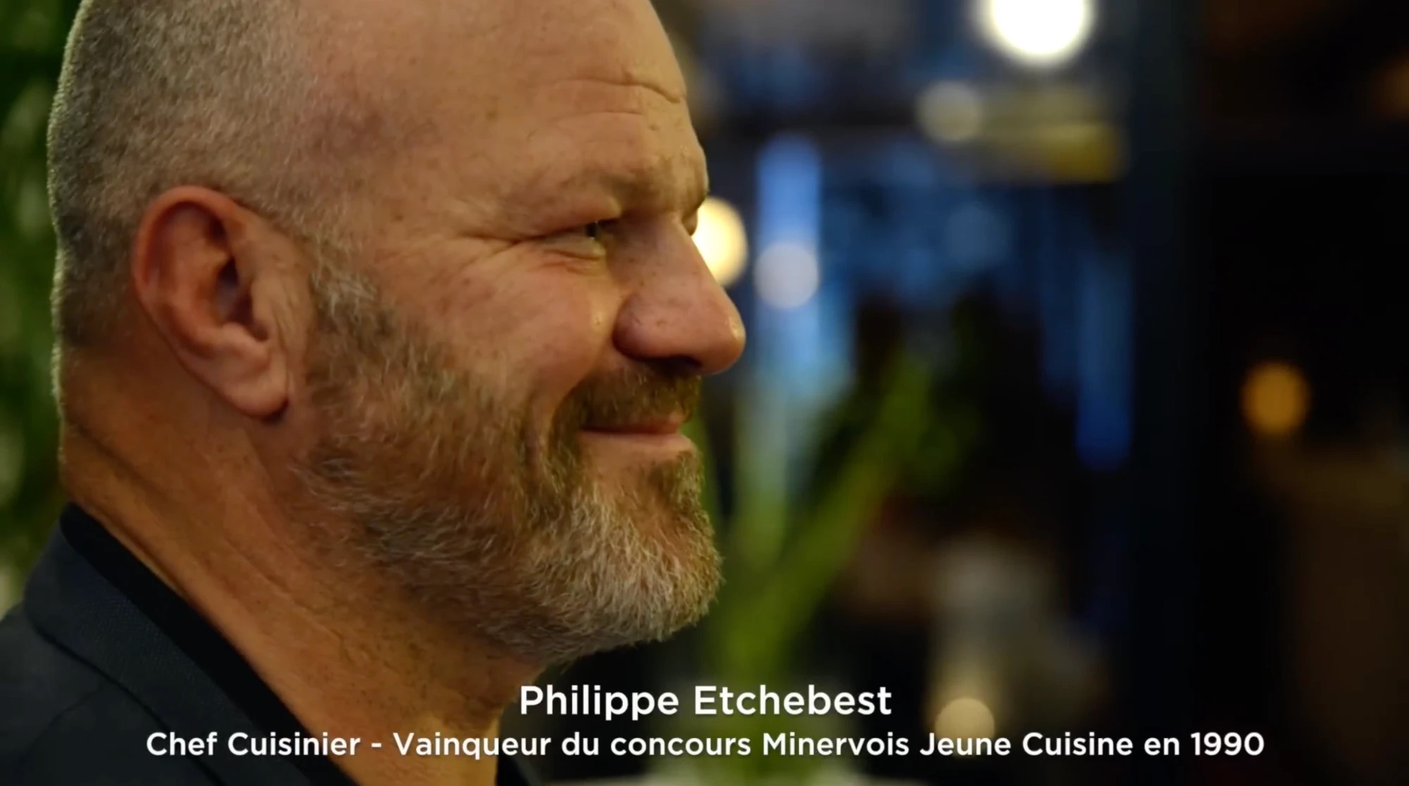 Philippe Etchebest, chef cuisinier, vainqueur du concours Minervois Jeune Cuisine en 1990