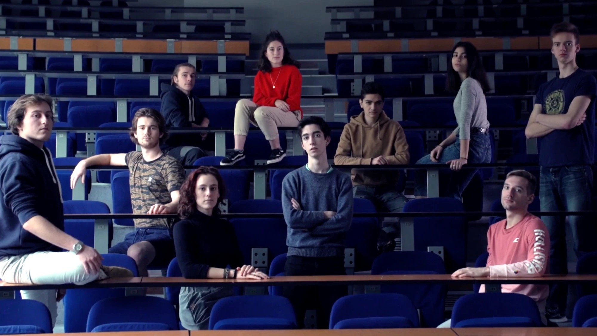 Étudiants de Polytech Montpellier dans l'amphithéâtre, démarche DDRS
